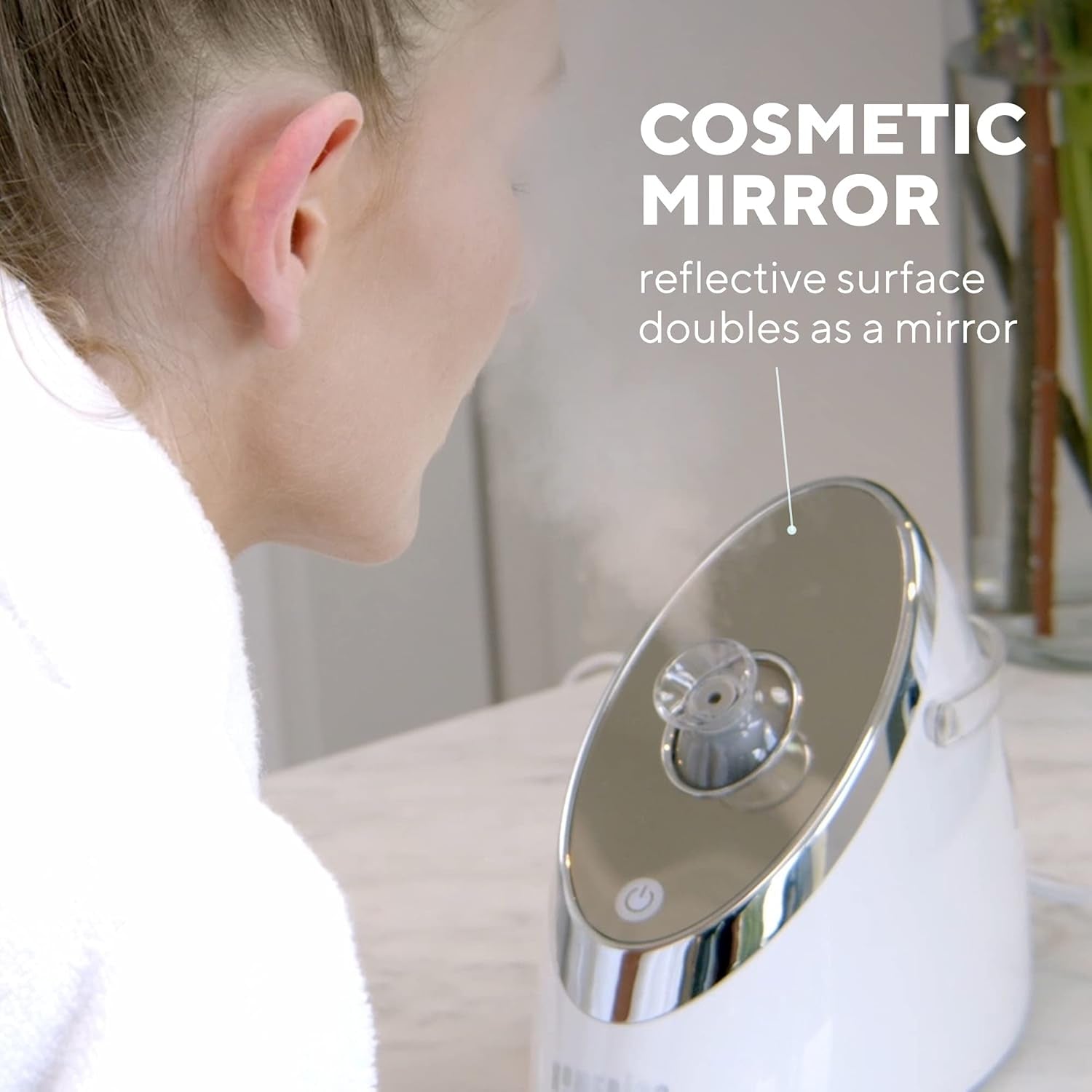  Nano Facial Steamer | Portable Nano Mist Face Steamer with Adjustable Nozzle, 43°C Steam & Detachable Water Tank for Deep Cleansing, Hydration & Glowing Skin