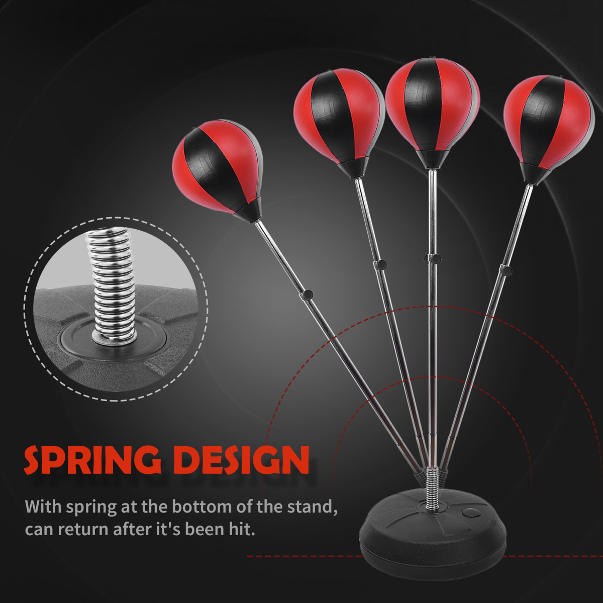 Ultimate Kids Boxing Set: Adjustable Punching Ball & Gloves for Active Play! - All Round Fitness