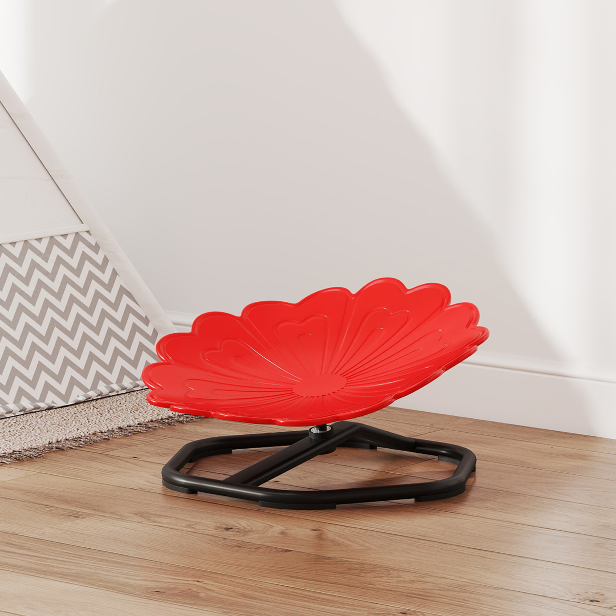 AIYAPLAY Sensory Spinning Chair for Kids – Balance, Coordination & Autism-Friendly Play - Red