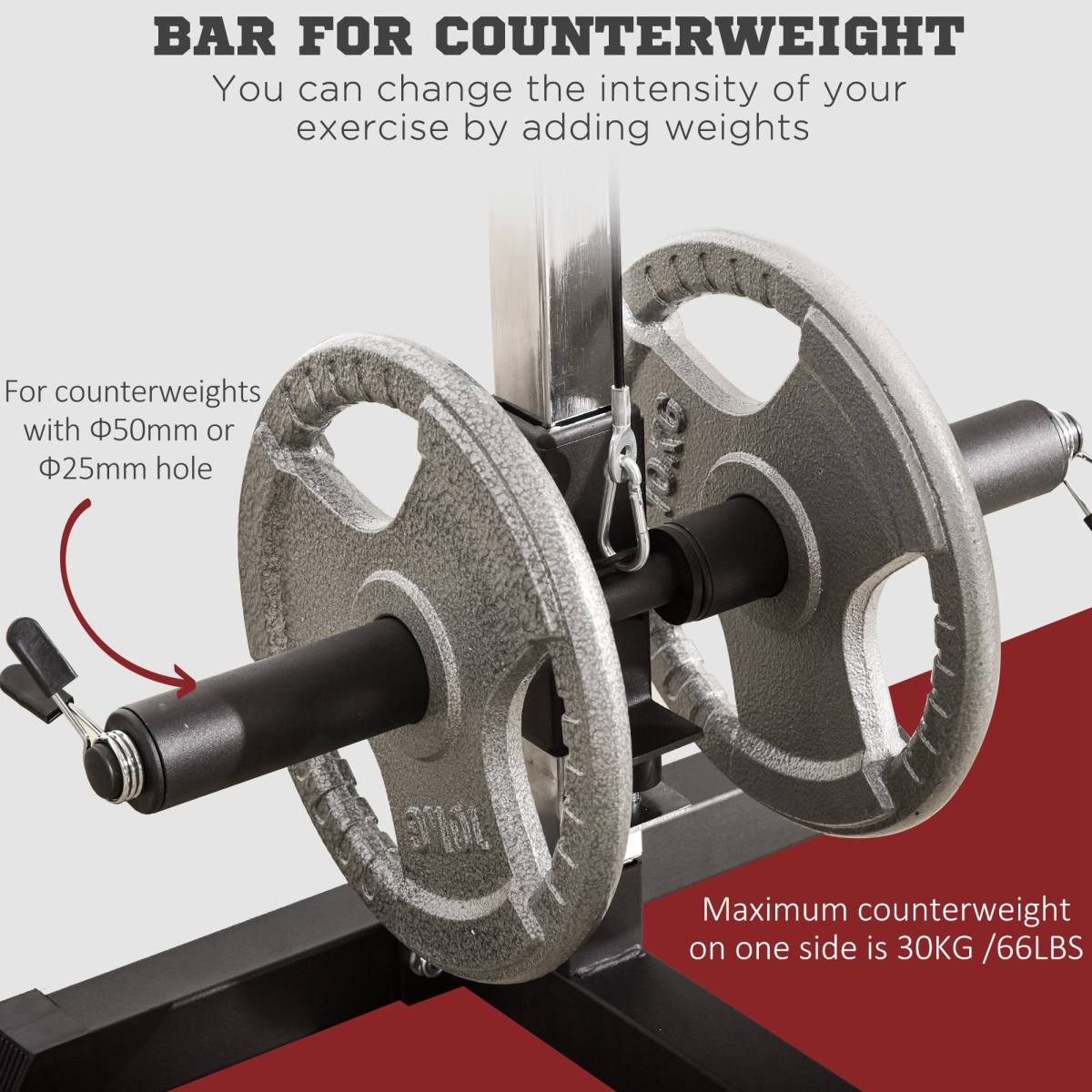 Ultimate Home Gym Power Tower - Adjustable Pulldown Machine for Total Upper Body Workout - All Round Fitness