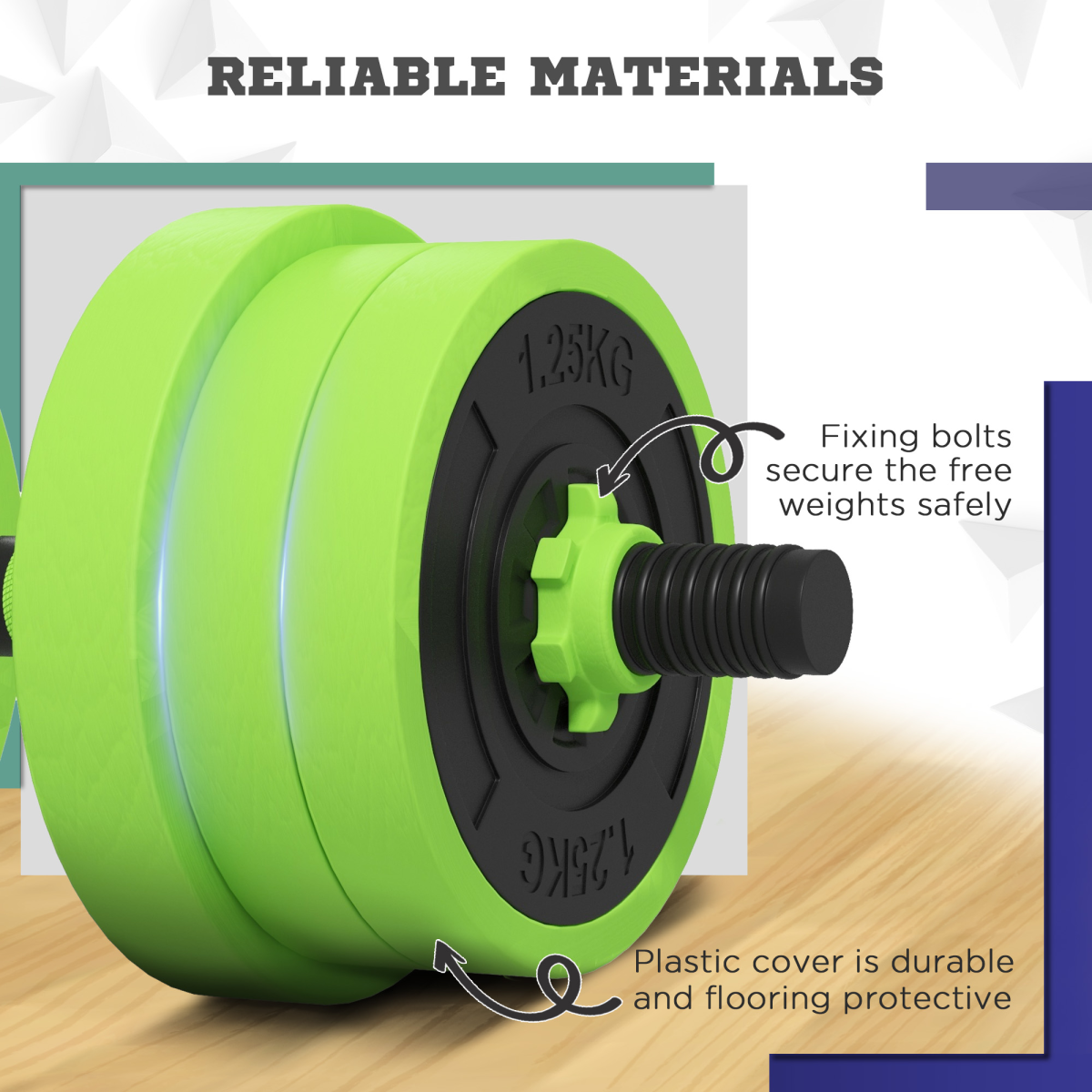 4-in-1 Adjustable Dumbbells Set – Barbell, Kettlebell & Push-Up Stand, 20kg Home Gym Kit - All Round Fitness