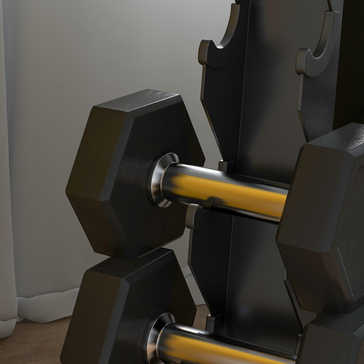 SPORTNOW Compact Five-Tier Dumbbell Rack - Organize Your Home Gym Efficiently! - All Round Fitness