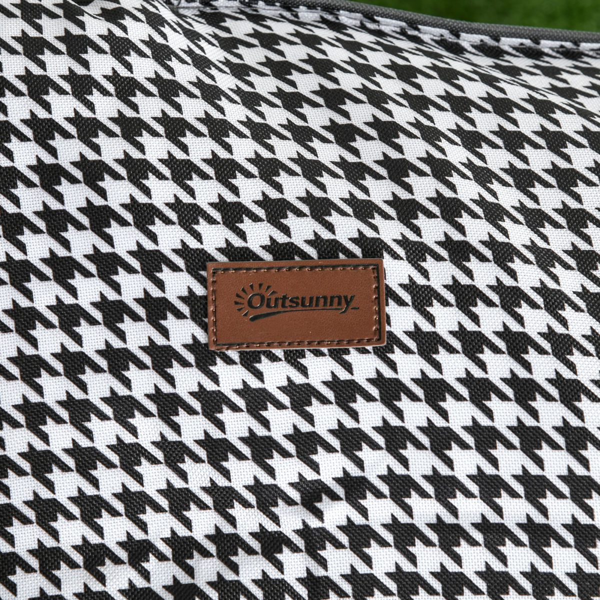 Outsunny Folding Camping Bed with Carry Bag, Cup Holder & Side Pocket – Black