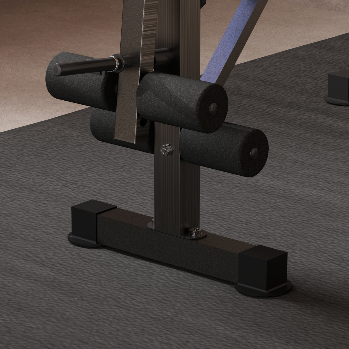 HOMCOM Ultimate Adjustable Weight Training Bench – Multi-Function Gym Station with Squat Rack, Leg Extension & Butterfly Curl (Black/Blue)