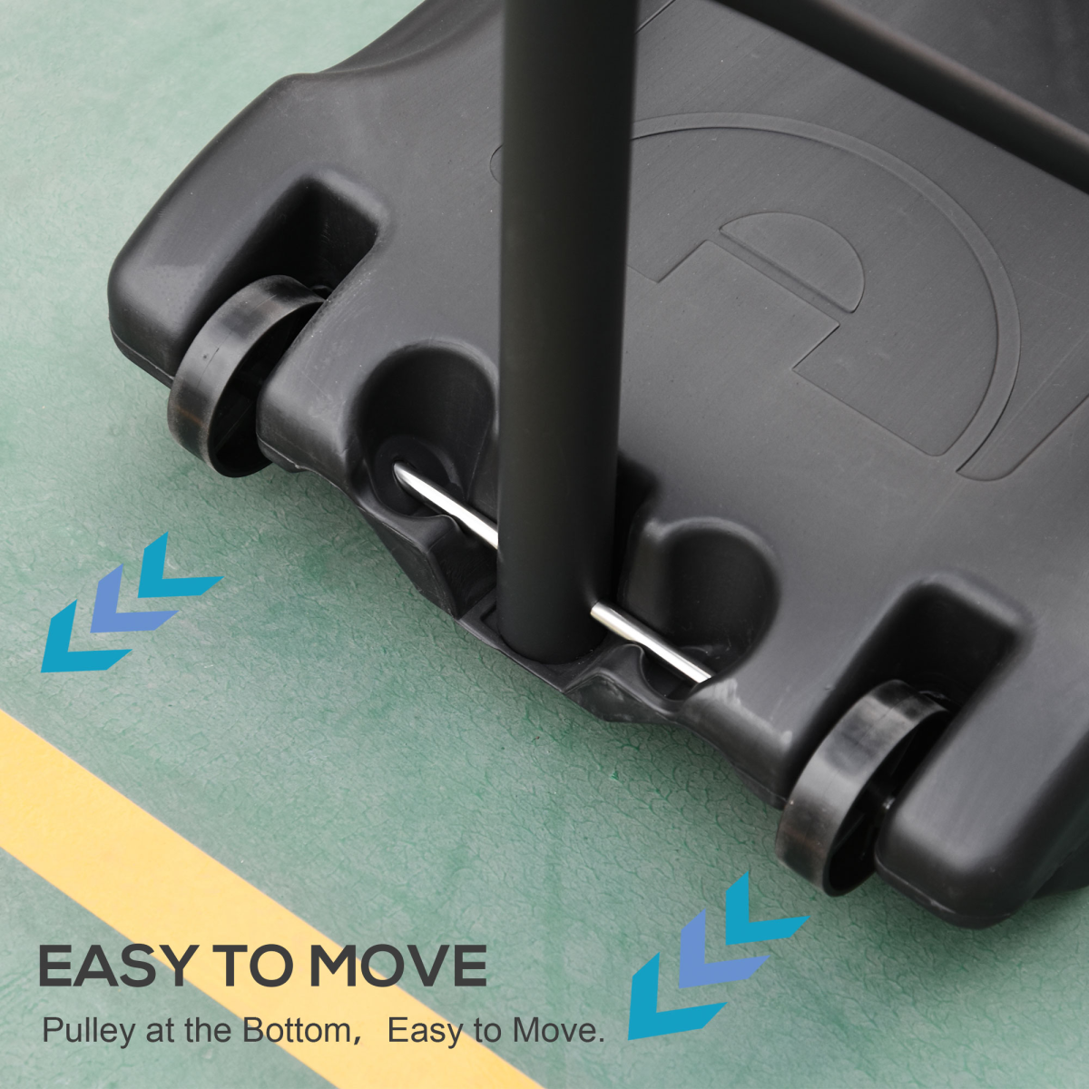 Basketball Stand with Adjustable Hoop – 94-123cm Height, Portable Poolside Net