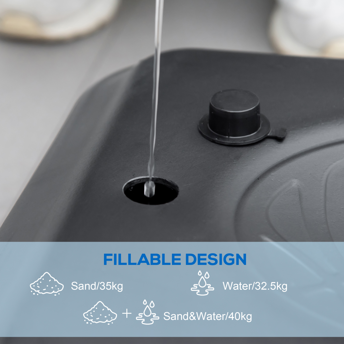 Basketball Backboard Hoop Net Set with Wheels, 182–213cm, Black