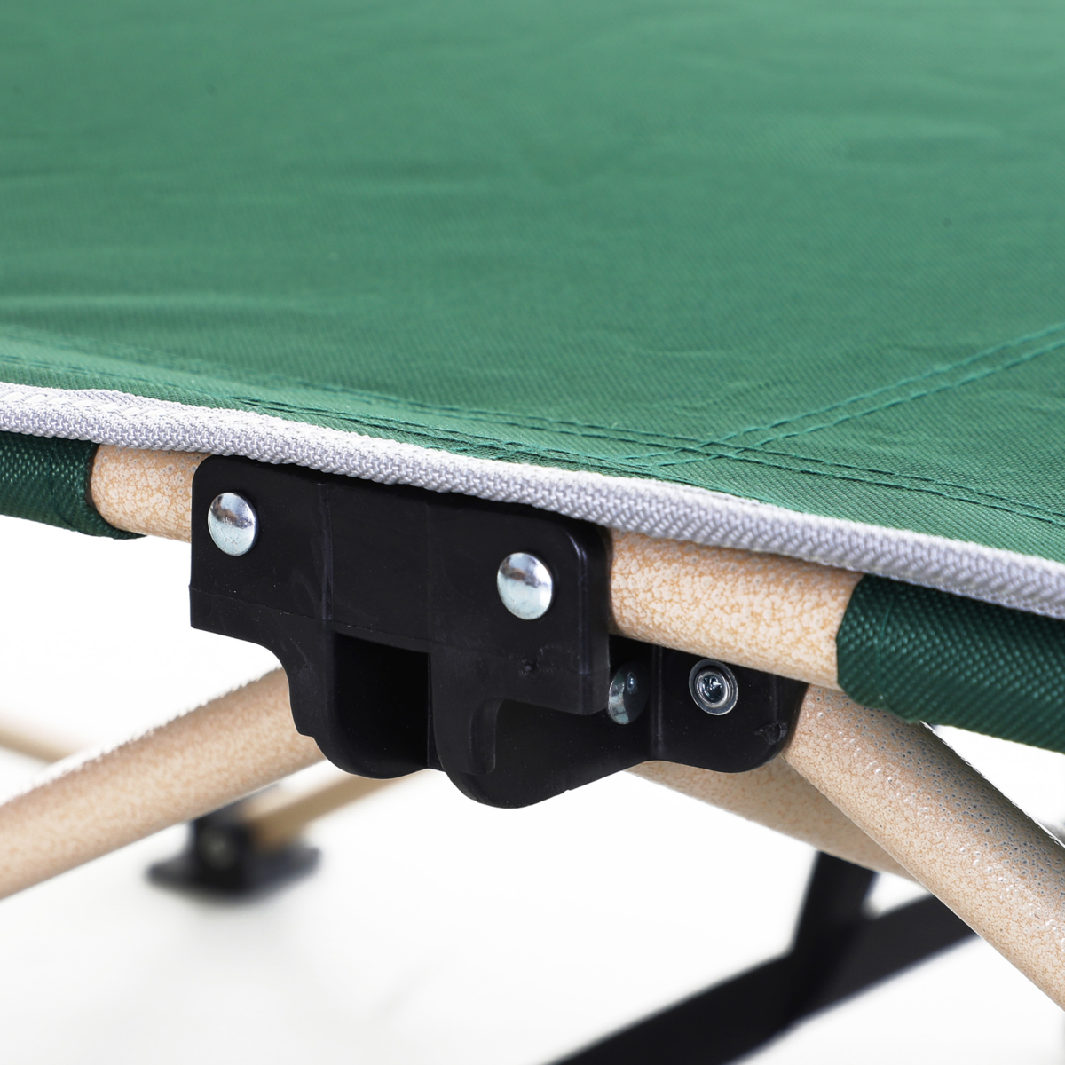 Single Portable Outdoor Military Sleeping Bed Camping Cot Green Outsunny Green