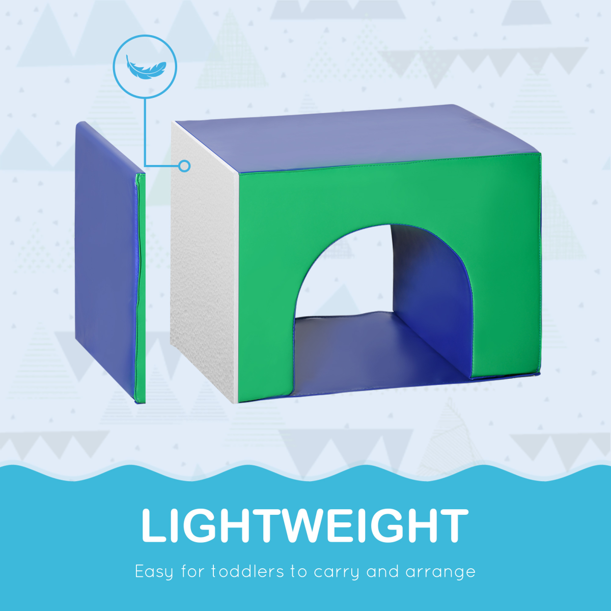 7-Piece Kids Foam Soft Play Set – Toddler Climbing and Play Structures