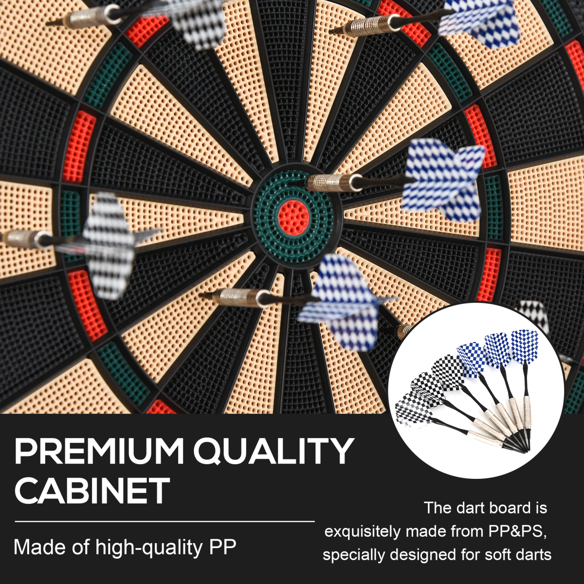 Electronic Dartboard with LCD Display – 26 Games, 185 Variations, 6 Darts & 30 Tip