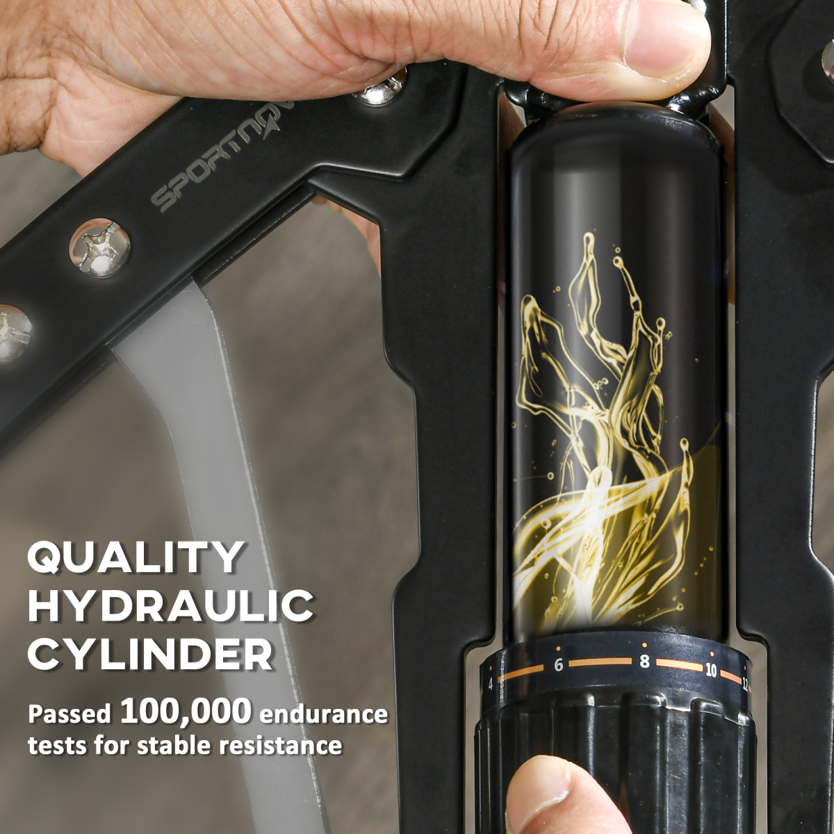 Hydraulic Chest Expander – Adjustable Resistance Arm, Chest & Back Trainer (22-440lbs)