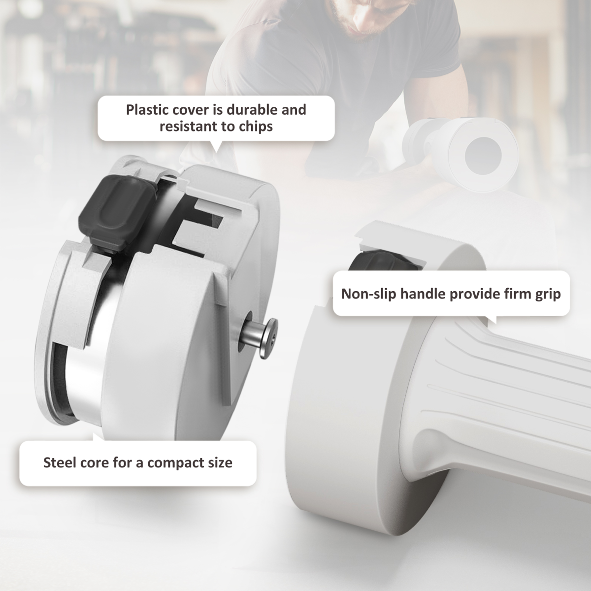 Adjustable Dumbbells Set – Fast Adjust, Compact, 2.5kg Pair - All Round Fitness