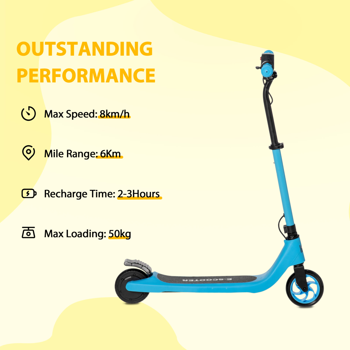 120W HOMCOM Electric Scooter - Stylish, Fast, and Safe with Battery Display - All Round Fitness