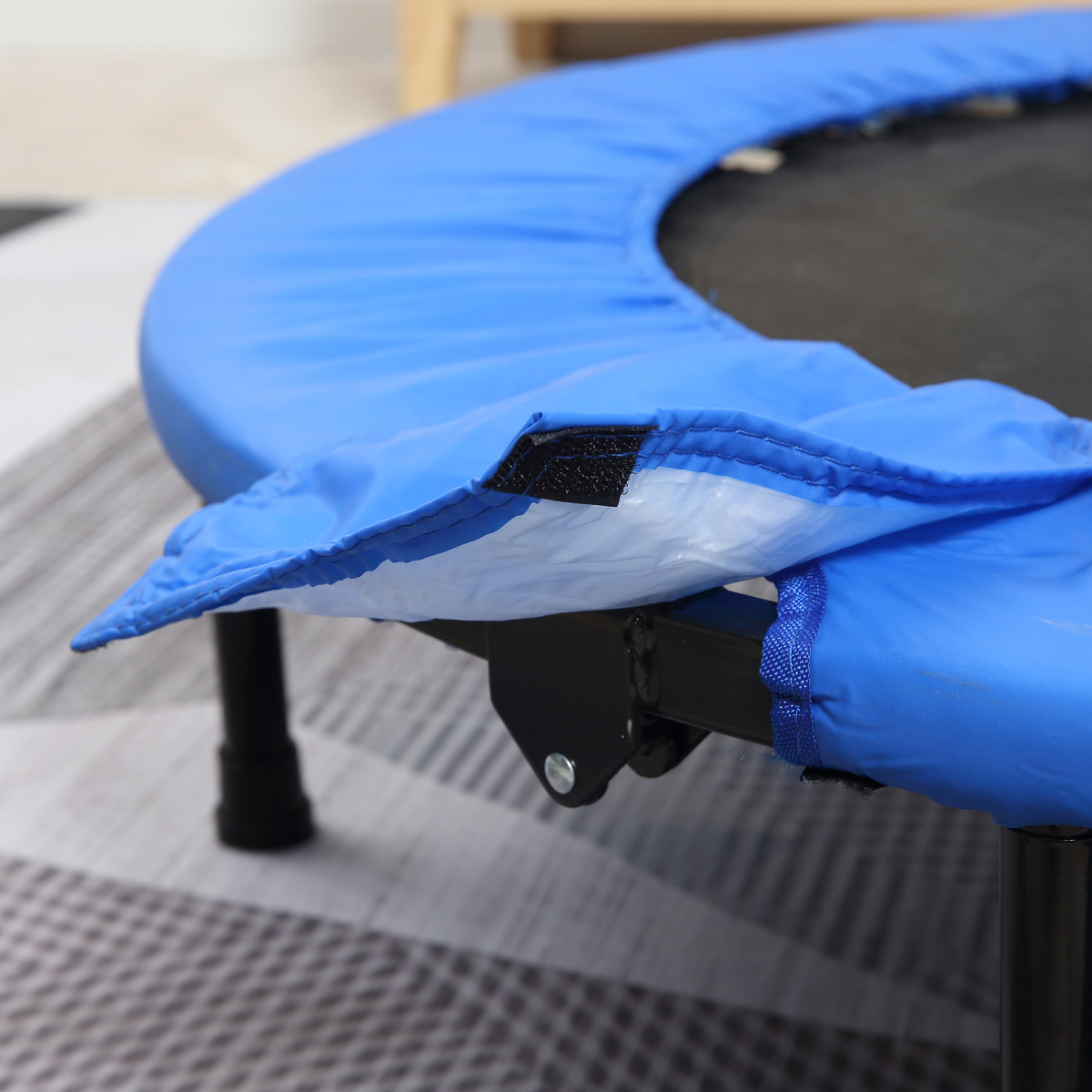 Compact 96cm Foldable Fitness Trampoline - Portable Rebounder for Home Workouts - All Round Fitness