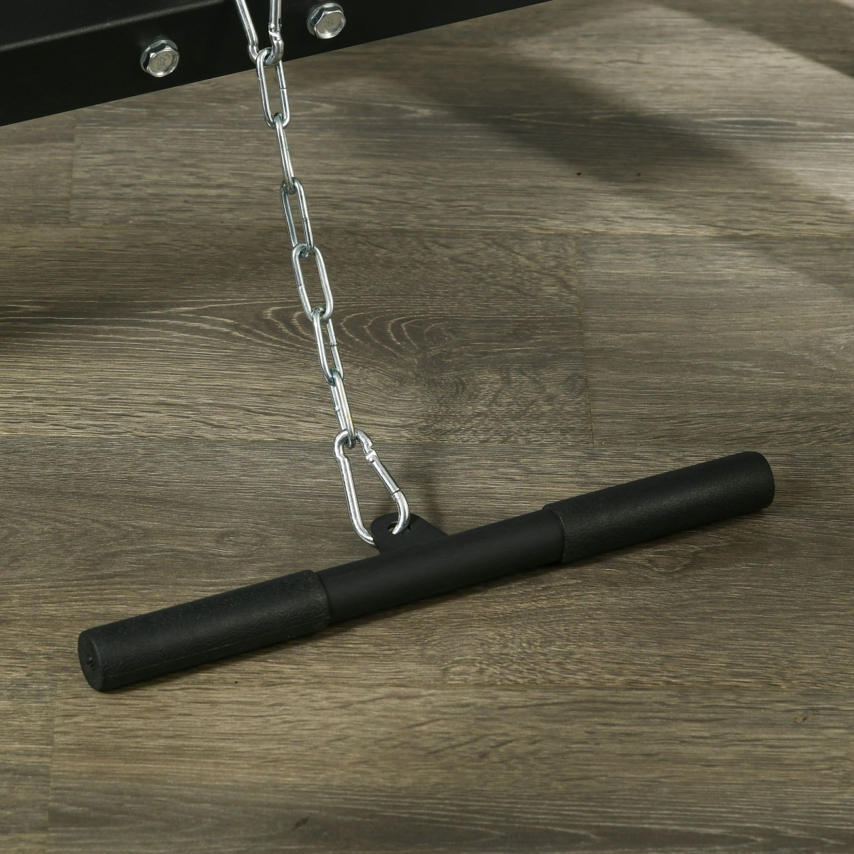 SPORTNOW Smith Machine Power Rack with Pull Up Bar & Lat Pull Down System, Adjustable Bench