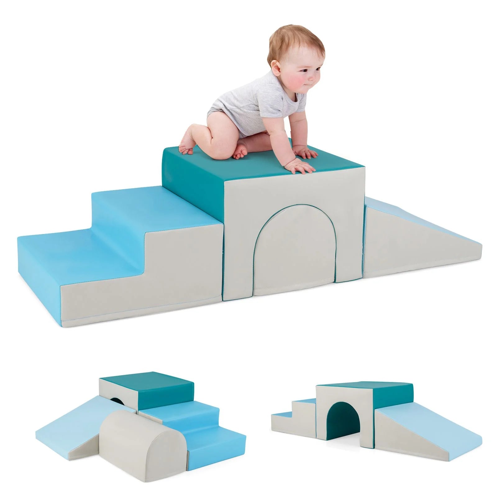 Infant and Toddler Climbing and Crawling Foam Block Play Set