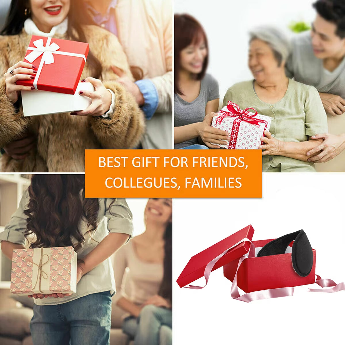 Winter Ear Warmers for Men & Women Classic Fleece Unisex Warm Earmuffs Outdoors Running Ski Ear Muffs Ear Protector behind Head