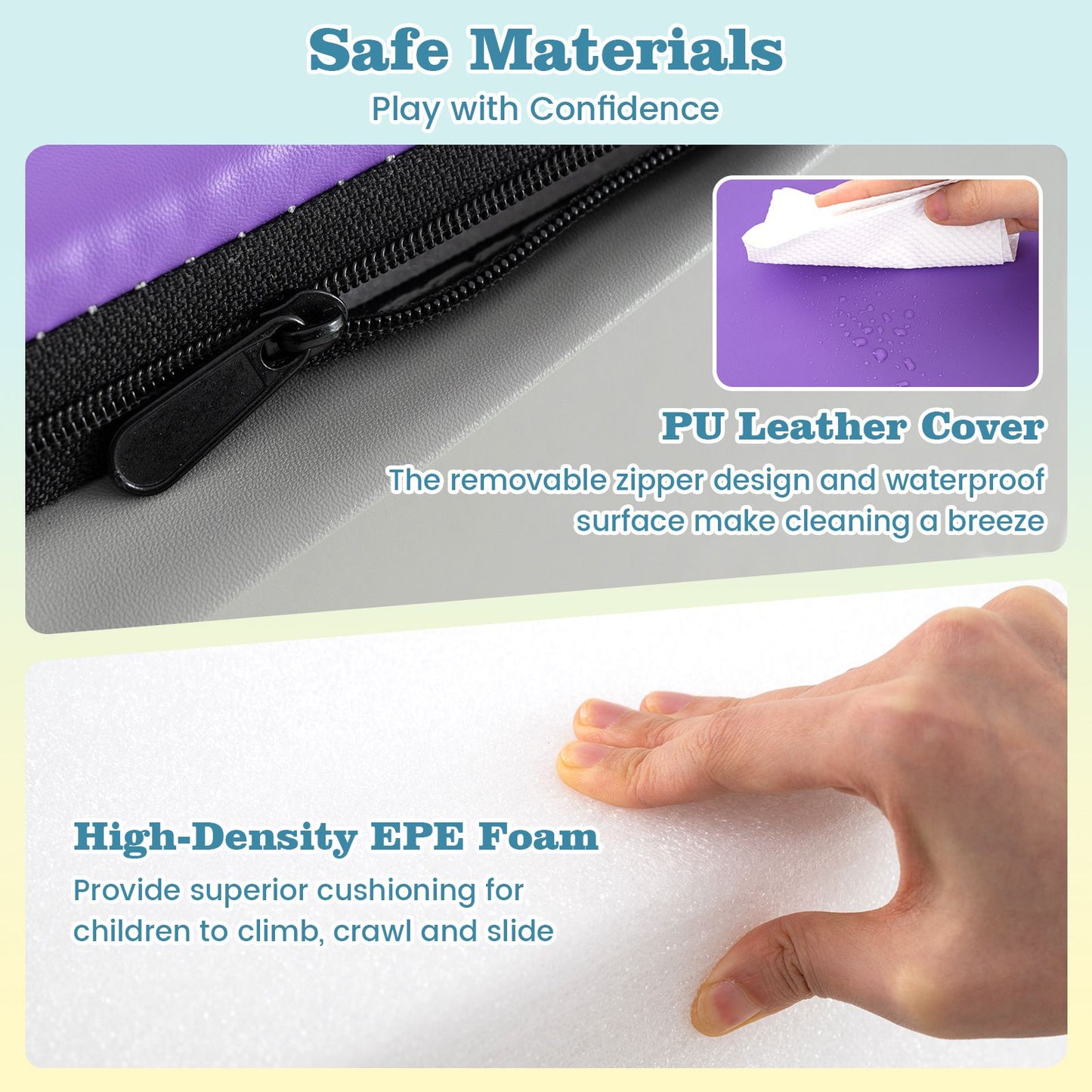 4-Piece Infant Foam Climbing and Crawling Play Set