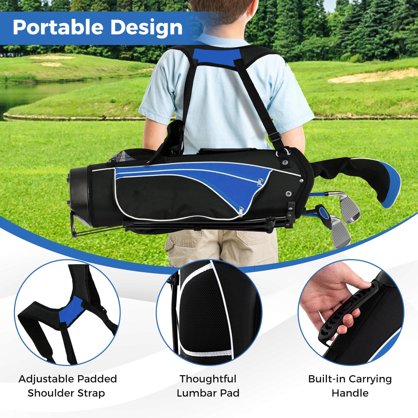 Complete Golf Club Set for Children Aged 8-13 Years