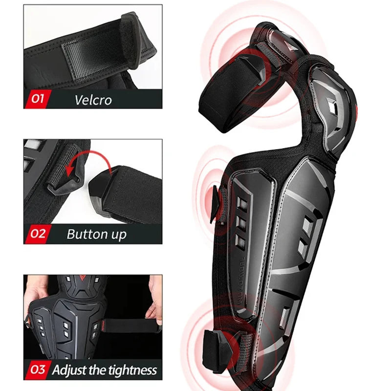 Elbow Protector Motorcycle Knee Pads Set Motocross Knee Guard Protective Gear Motocross Elbow Pads+Knee Pads