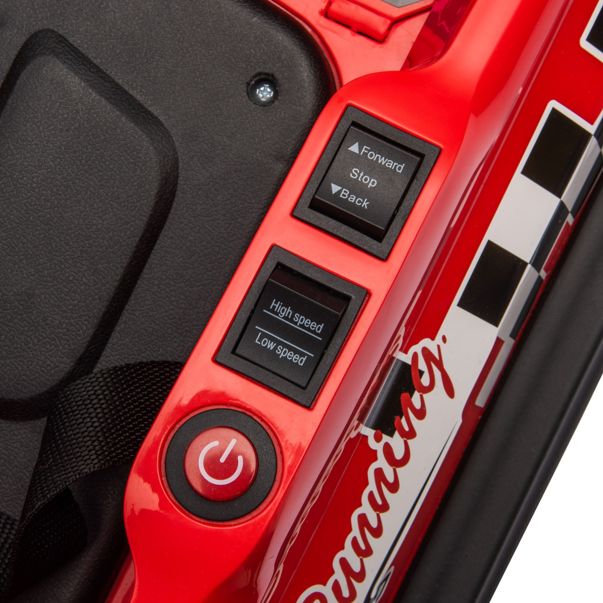 Kids 6V Electric Bumper Car with 360° Spin, Lights & Music – Red