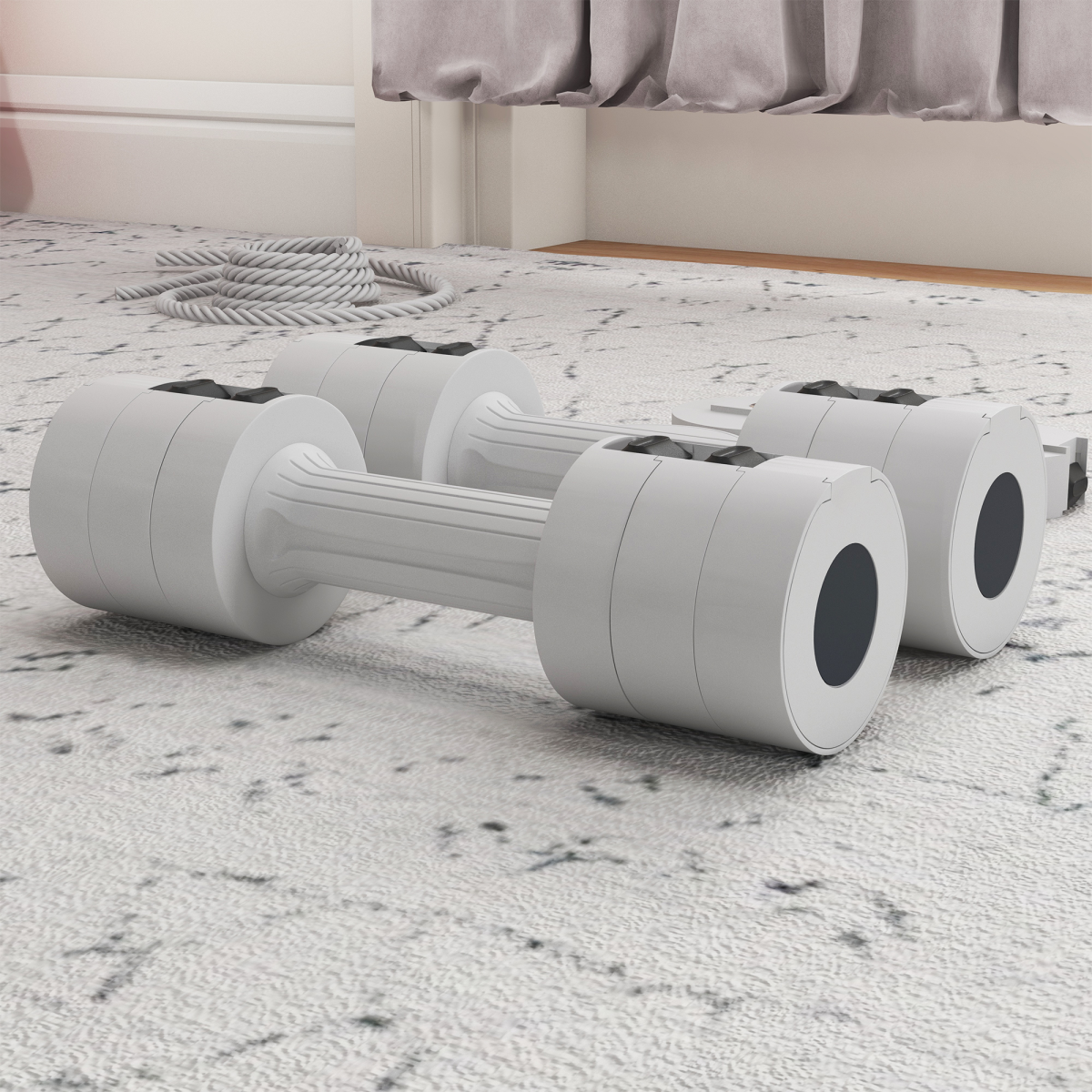 Adjustable Dumbbells Set – Fast Adjust, Compact, 2.5kg Pair - All Round Fitness