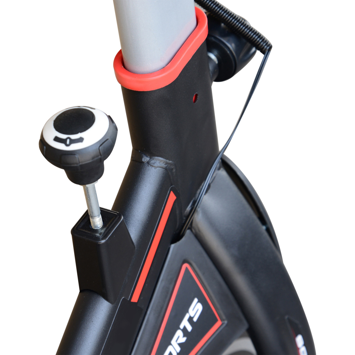 HOMCOM 8kg Flywheel Exercise Bike – Racing-Style Cardio Trainer with Adjustable Resistance & LCD Monitor - All Round Fitness