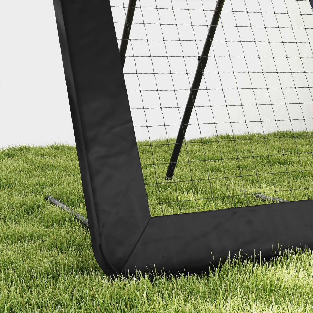 Football Training Rebounder Net – Adjustable Angles, Multi-Sport Practice Aid (Black) - All Round Fitness
