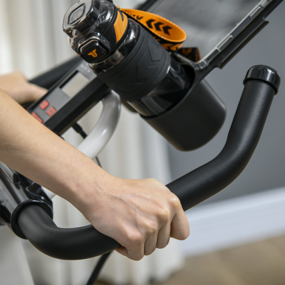 8kg Flywheel Exercise Bike with Adjustable Resistance & LCD Monitor – Indoor Cycling Trainer - All Round Fitness