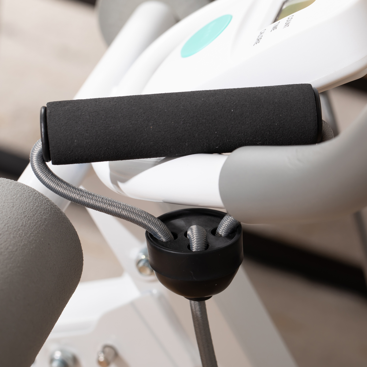 Adjustable Steel Abdominal Trainer with LCD Monitor & Resistance Bands - All Round Fitness