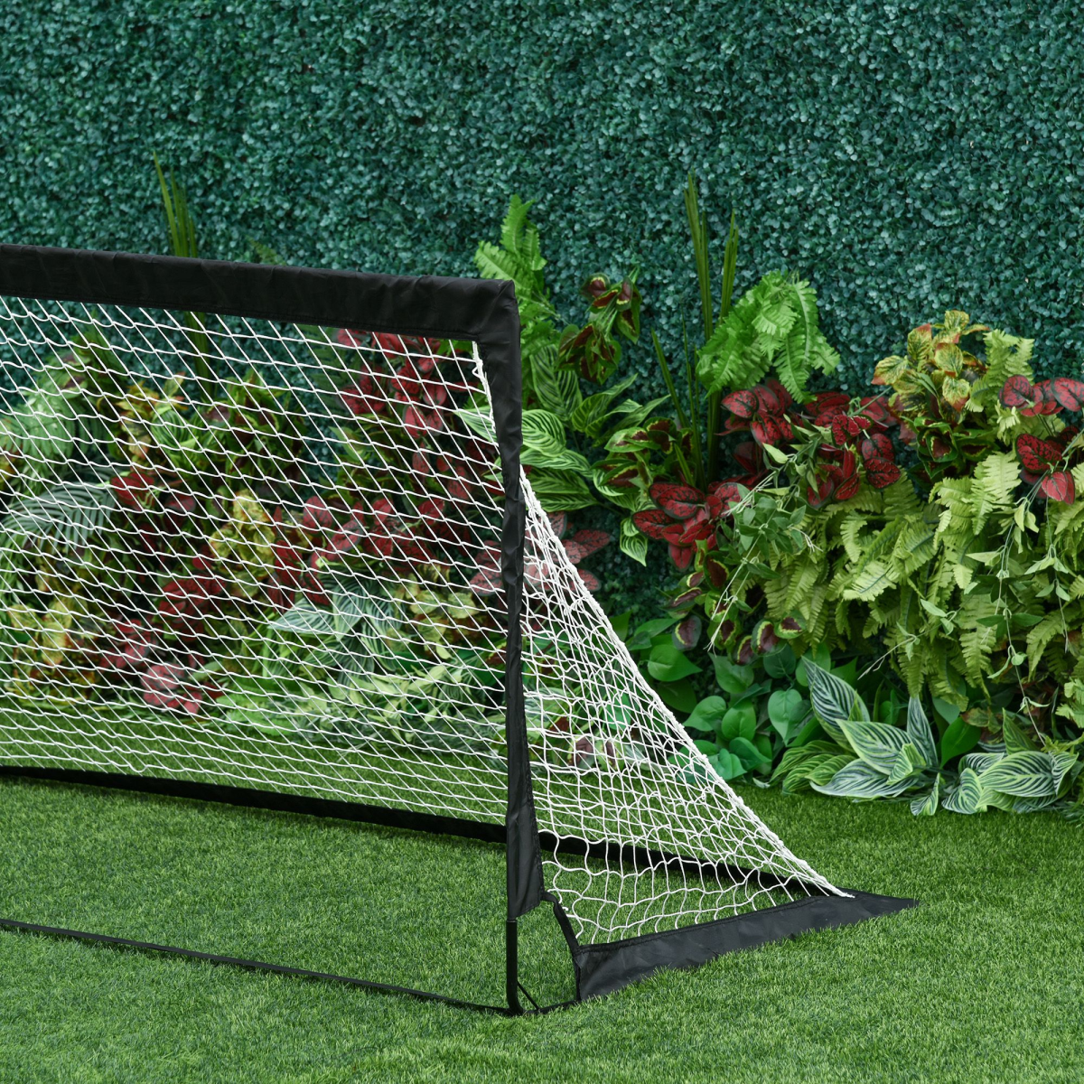 Portable 6'x3' Folding Football Goal with All-Weather Net for Family Fun! - All Round Fitness