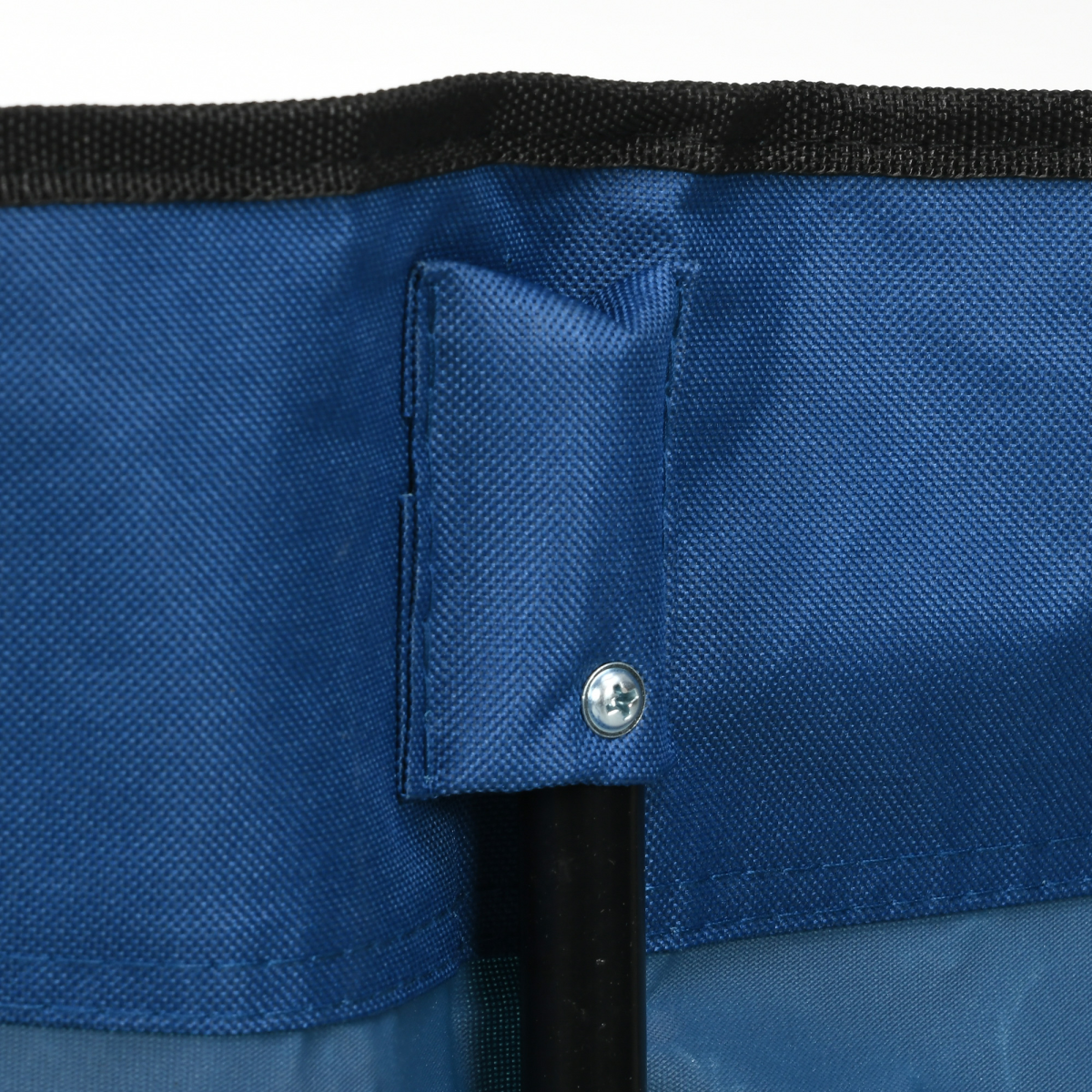 Outsunny 6 Seat Folding Bench w/ Cup Holders & Carry Bag, Steel Frame – Blue