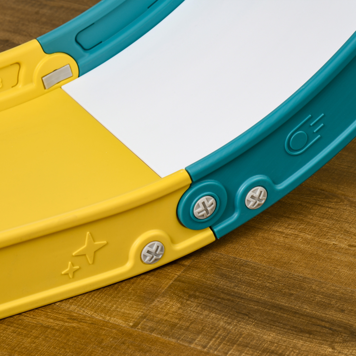 AIYAPLAY 6-in-1 Toddler Climber & Playset with Slide, Swing, Basketball Hoop & Telescope – Yellow