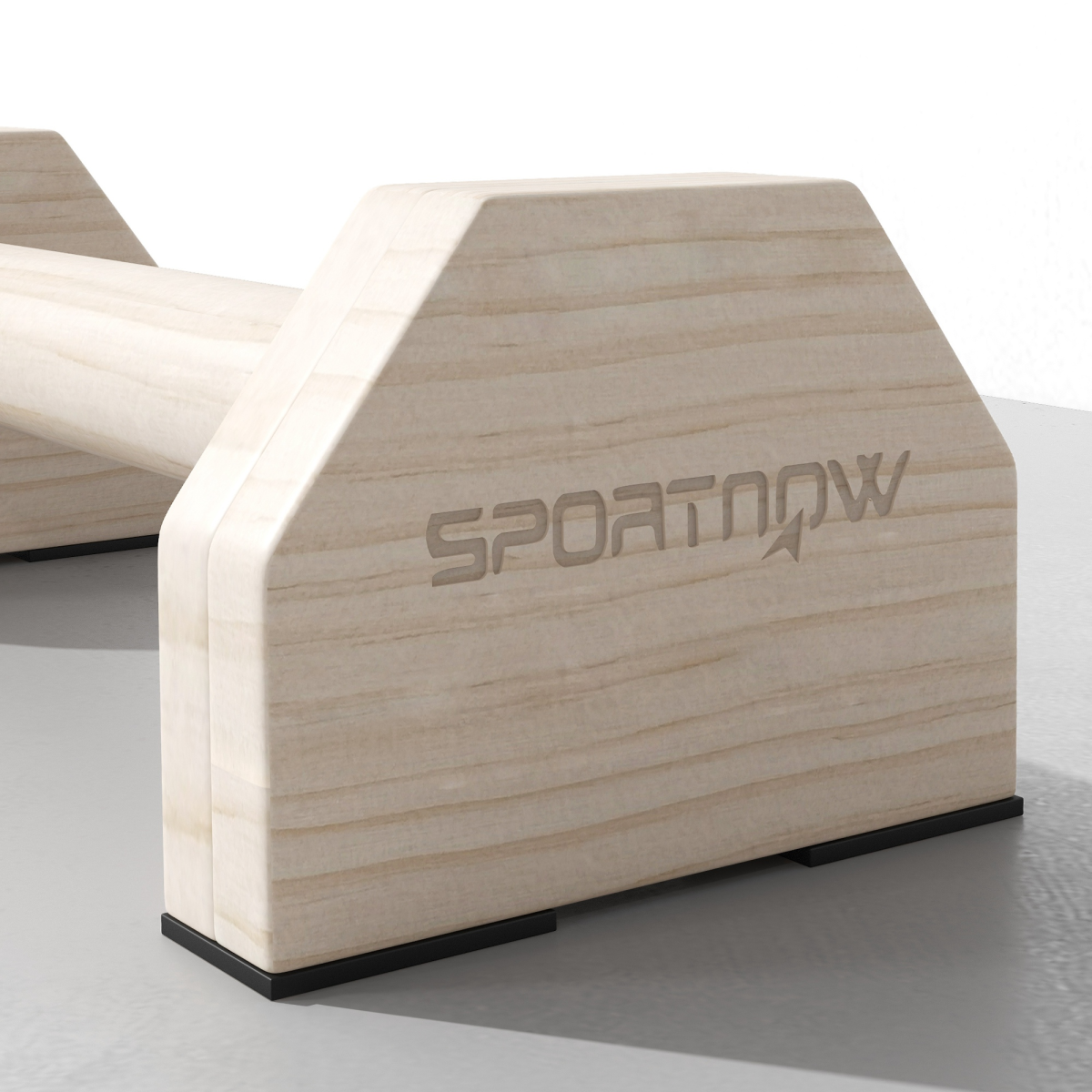 SPORTNOW Wooden Parallettes: Premium Push Up Bars for Home Calisthenics - All Round Fitness