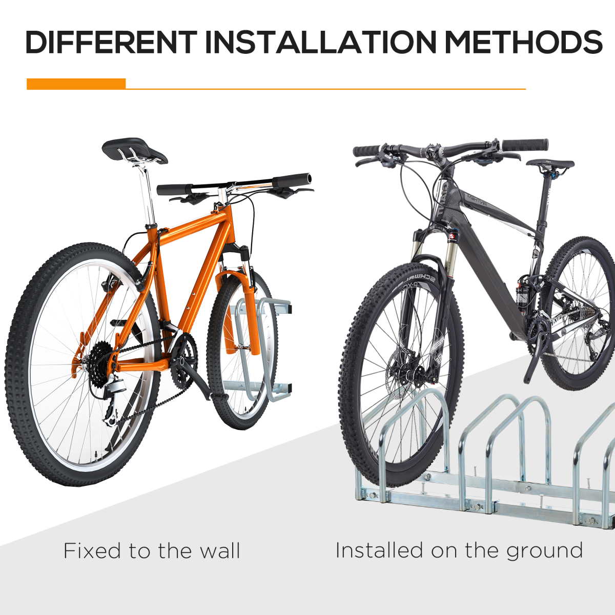 Triple Bike Storage Rack - Durable Locking Stand for Sheds & Garages - All Round Fitness