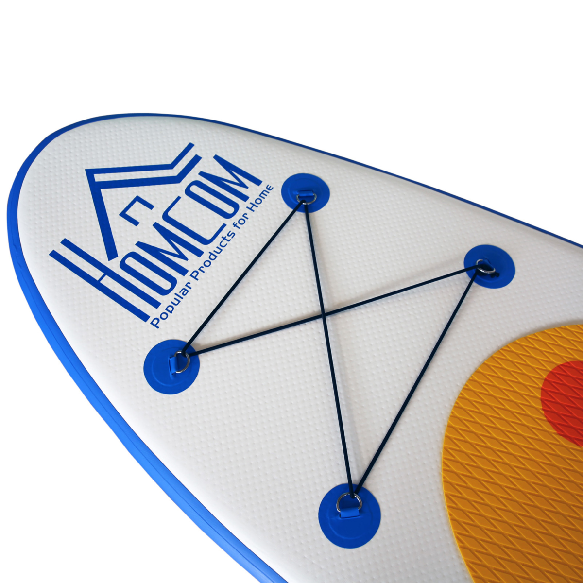 HOMCOM 10ft Inflatable Paddle Board with Adjustable Paddle, Air Pump & Carry Backpack