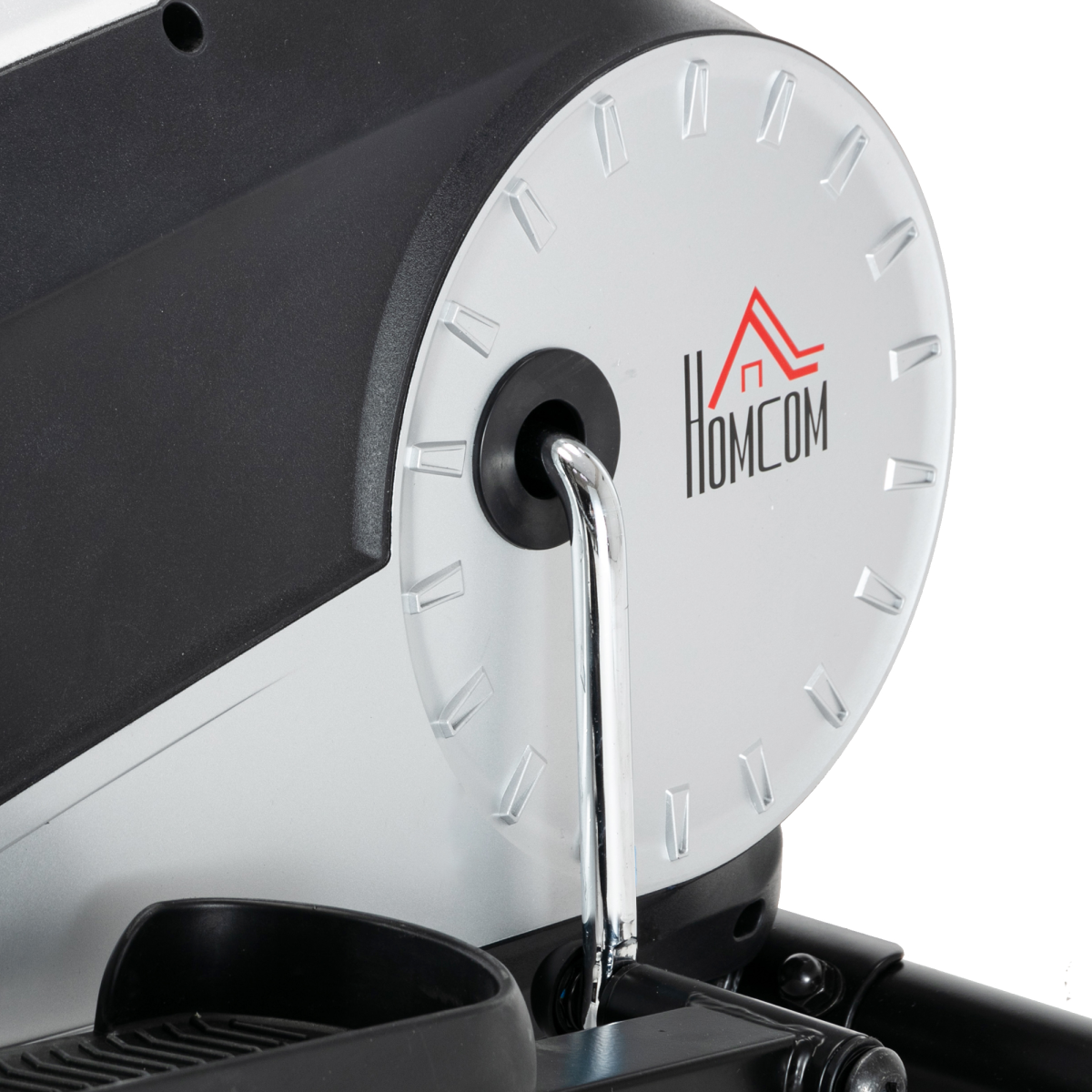 HOMCOM Elliptical Cross Trainer with 8 Resistance Levels, LCD Monitor & Transport Wheels