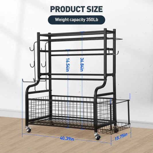 New Dumbbell Storage Rack Weight Rack Gym Accessories with Caster Wheels Home Gym Storage Organizer for Fitness Equipment