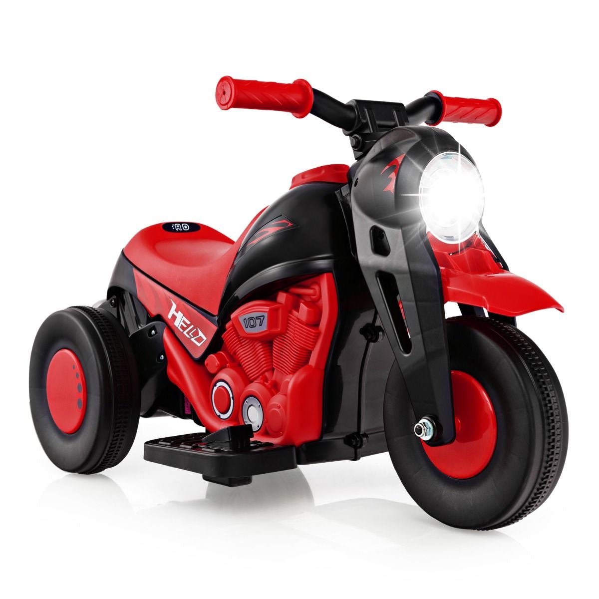 6V Electric Kids Ride-On Motorcycle with Bubble Maker
