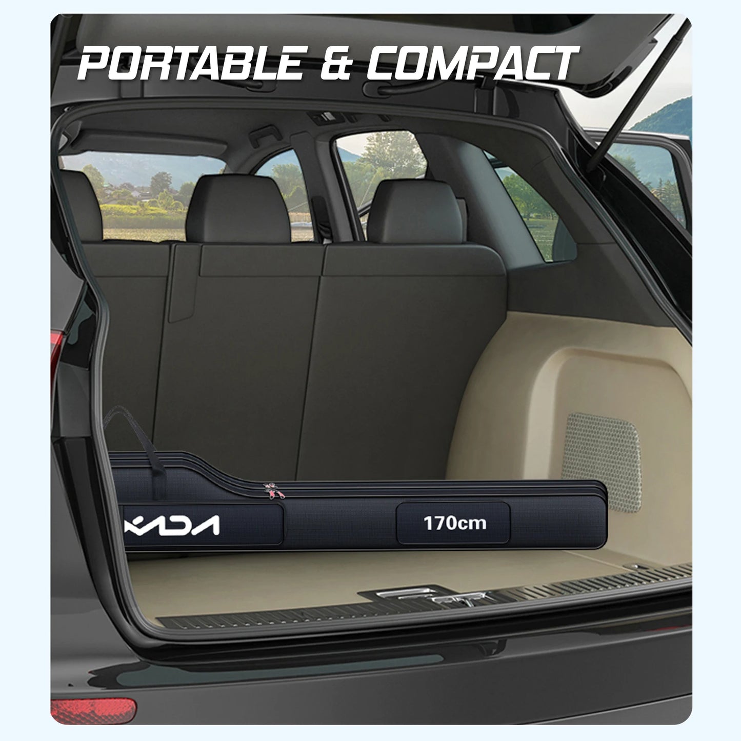 100Cm/130Cm/150Cm Fishing Bag Portable Folding Fishing Rod Reel Bag Fishing Pole Gear Tackle Tool Carry Case Carrier Travel Bag