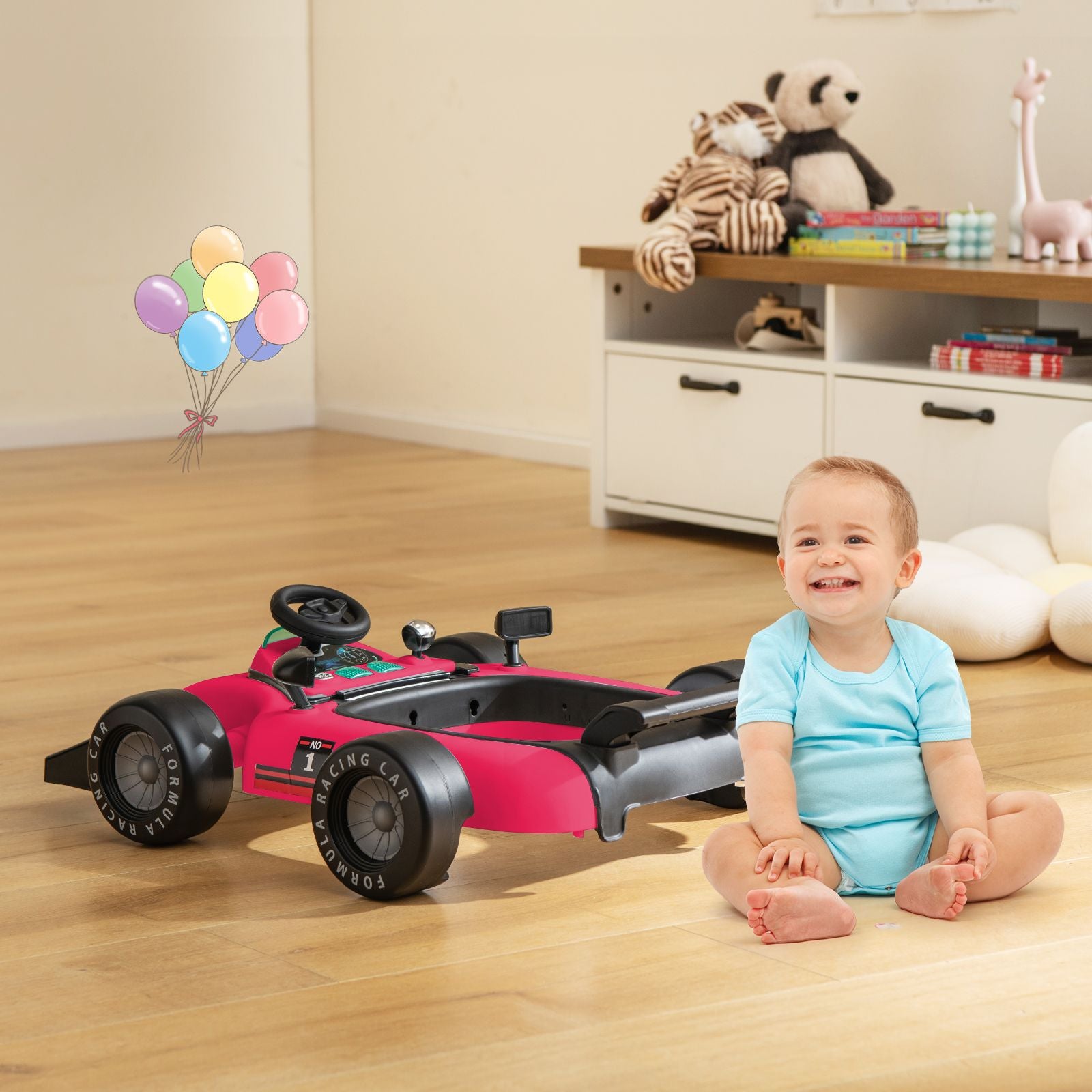 4-in-1 Adjustable Height and Speed Baby Push Walker