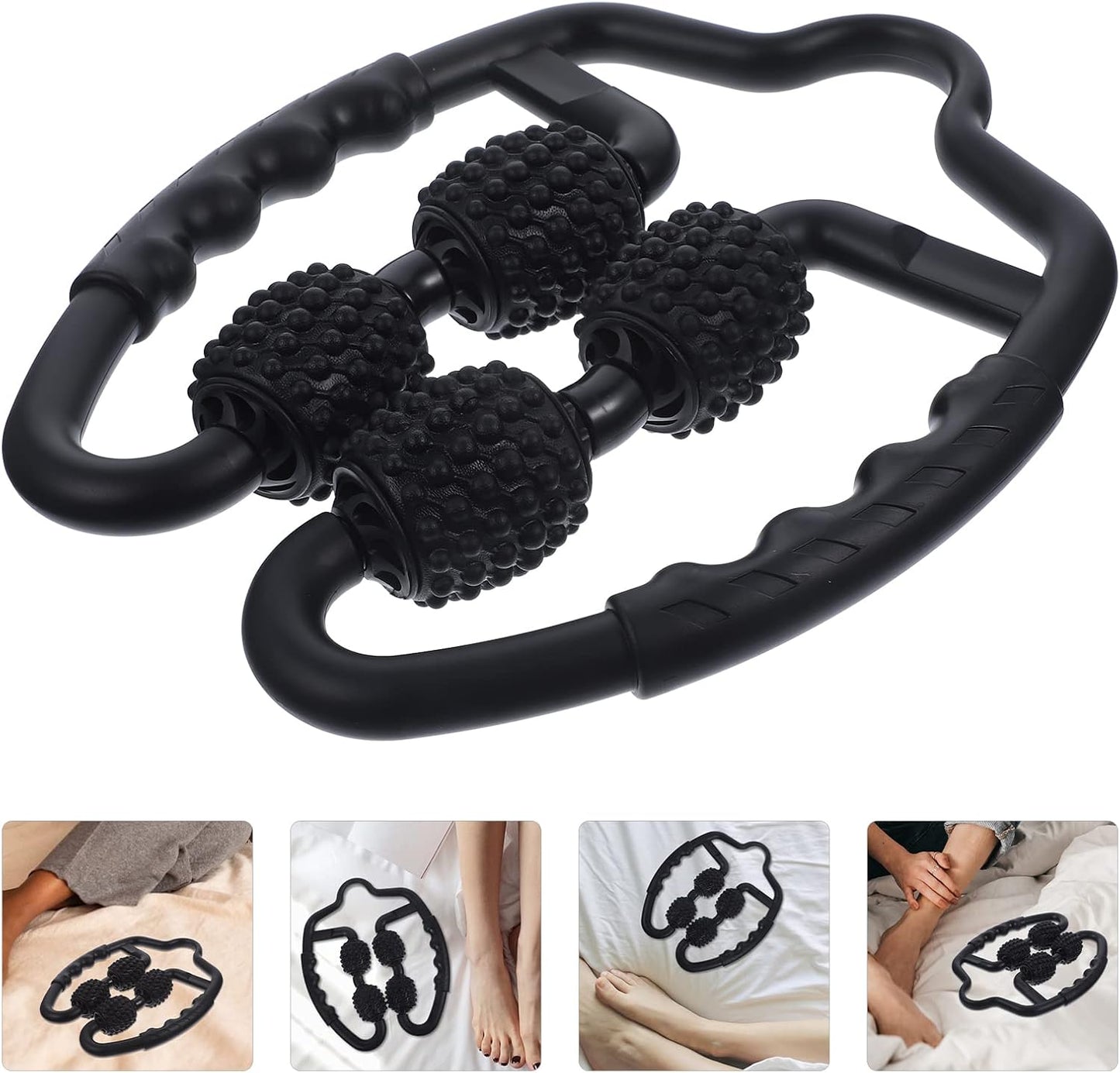 Manual Foam Roller Massager | 360° Deep Tissue Muscle Roller for Legs, Back, Neck, and Arms | Full-Body Recovery Tool