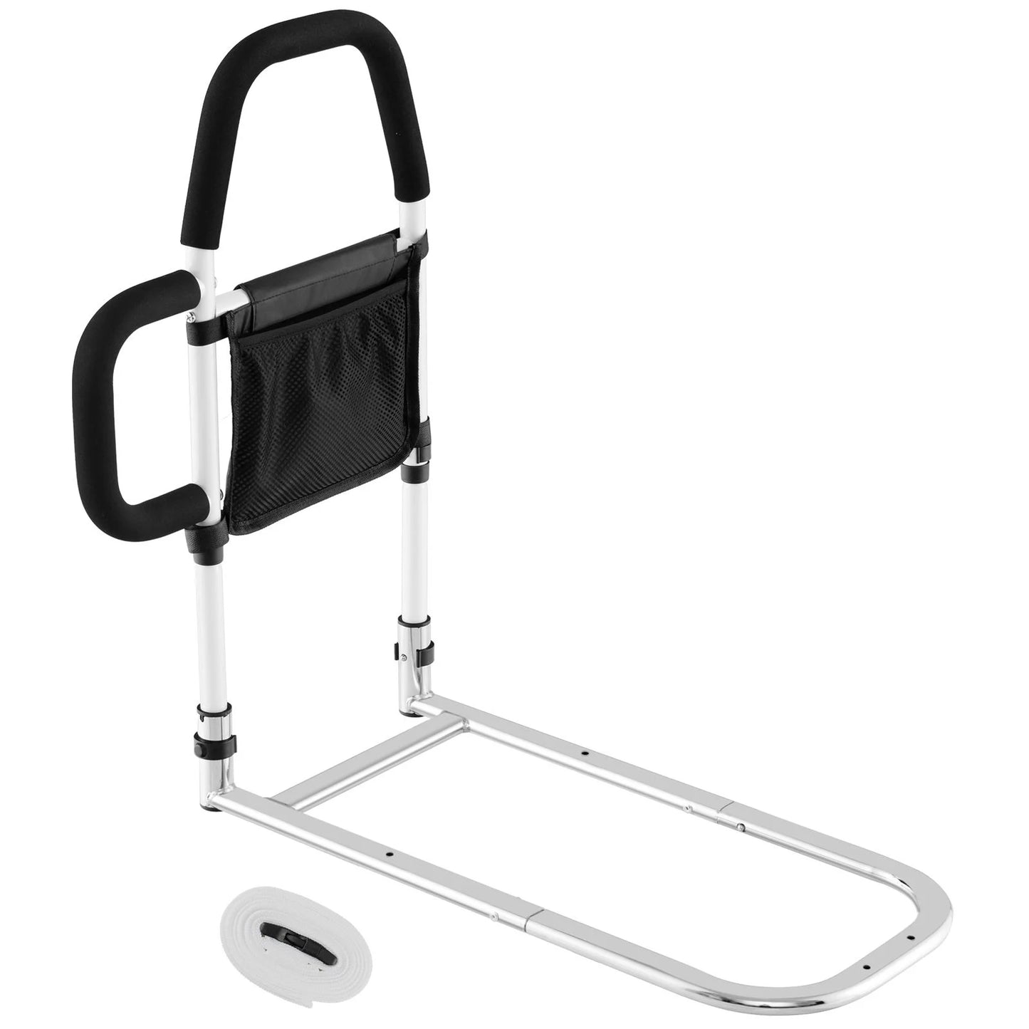 Dual Handrail Bed Rail for Elderly Support, Accommodates up to 300 lbs