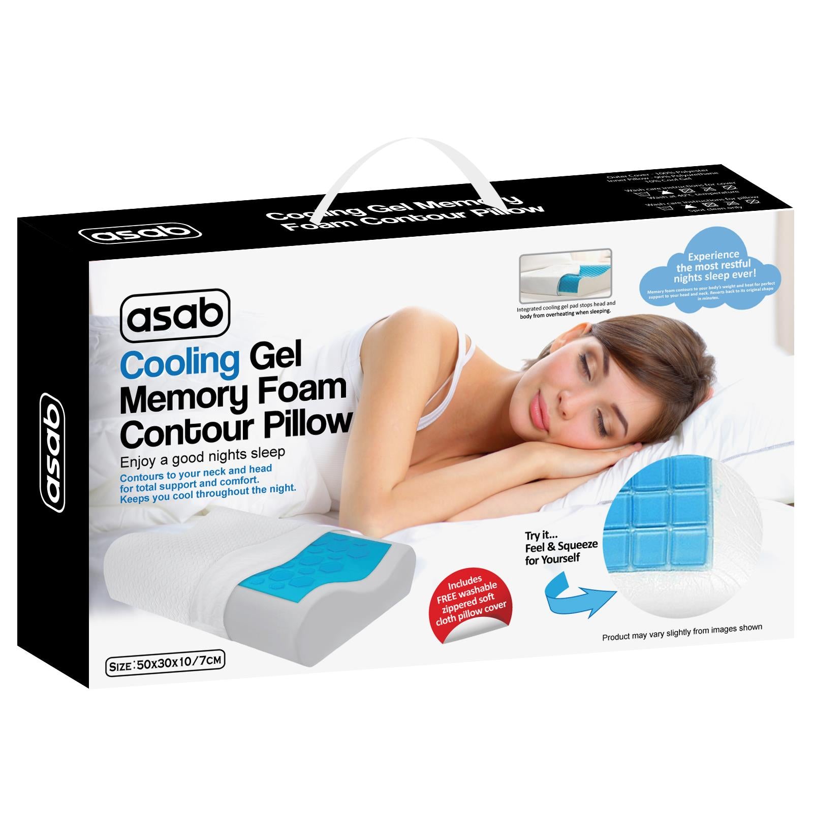 Ultimate Memory Foam Cooling Gel Pillow for Refreshing Sleep & Pain Relief - All Round Fitness
