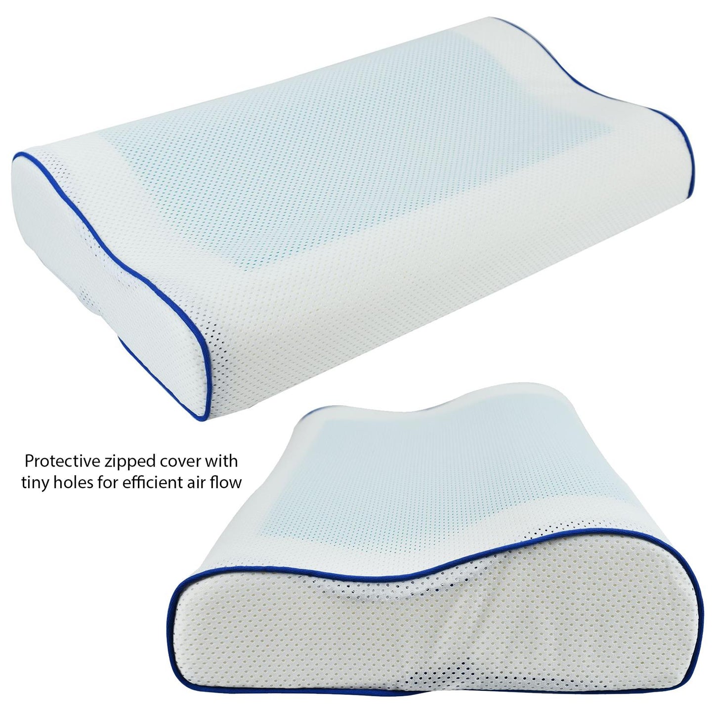 Ultimate Memory Foam Cooling Gel Pillow for Refreshing Sleep & Pain Relief - All Round Fitness