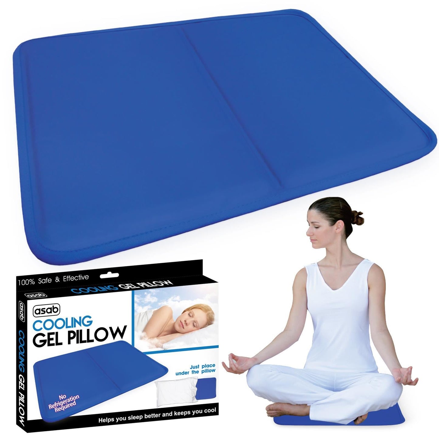 Cooling Gel Mat Pad (PACK OF 2)– Instant Relief for Heat, Pain, Hot Flushes, Migraines & Overheating