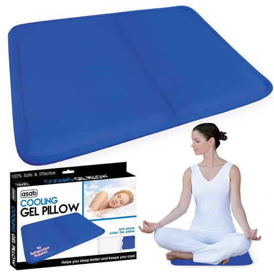 Cooling Gel Mat Pad (PACK OF 2)– Instant Relief for Heat, Pain, Hot Flushes, Migraines & Overheating