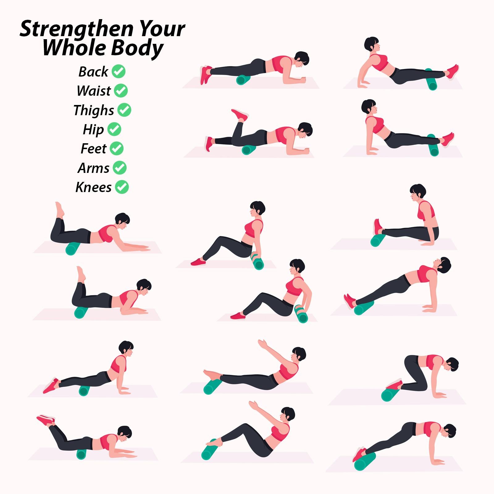 Ultimate Yoga Foam Roller - Soothe Soreness, Enhance Recovery, Lightweight Design - All Round Fitness