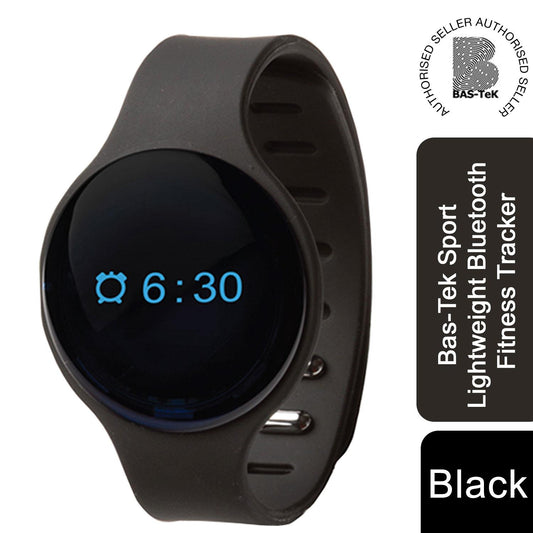 Bas-Tek Sport Lightweight Bluetooth Fitness Tracker Watch – Black