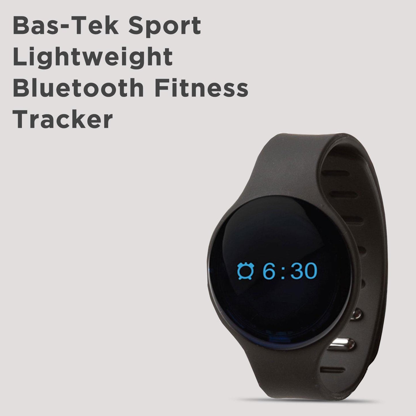 Bas-Tek Sport Lightweight Bluetooth Fitness Tracker Watch – Black