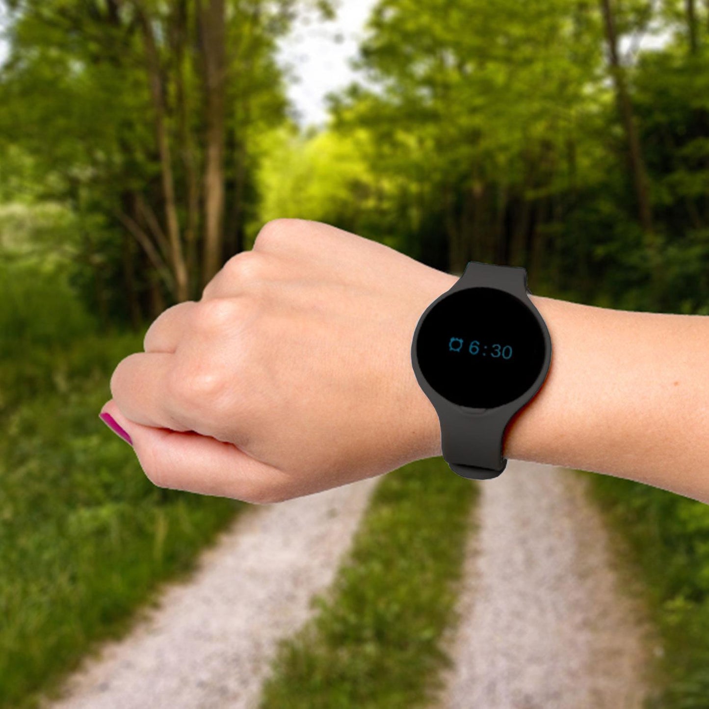 Bas-Tek Sport Lightweight Bluetooth Fitness Tracker Watch – Black